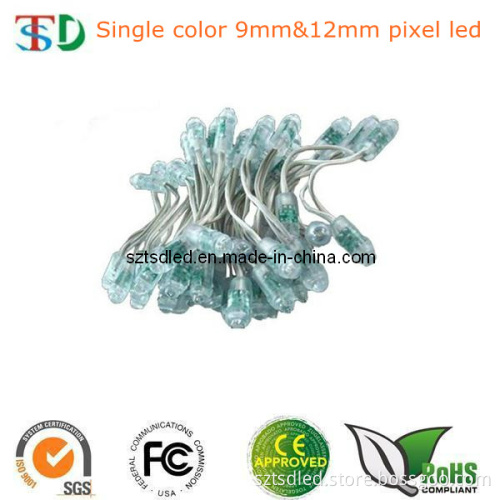 Single Color DC5V LED 9mm Pixel LED Light Waterproof IP65